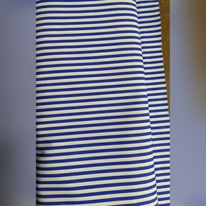 New Blue & White Stripe Fabric, Material, 3 Yards, DIY Projects,  S3-D